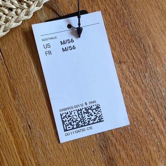 HM paper straw hat - NWT - Picture 3 of 6